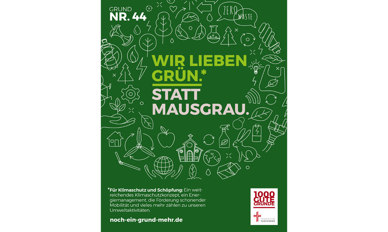 Nachhaltigkeitssymbole und Text 