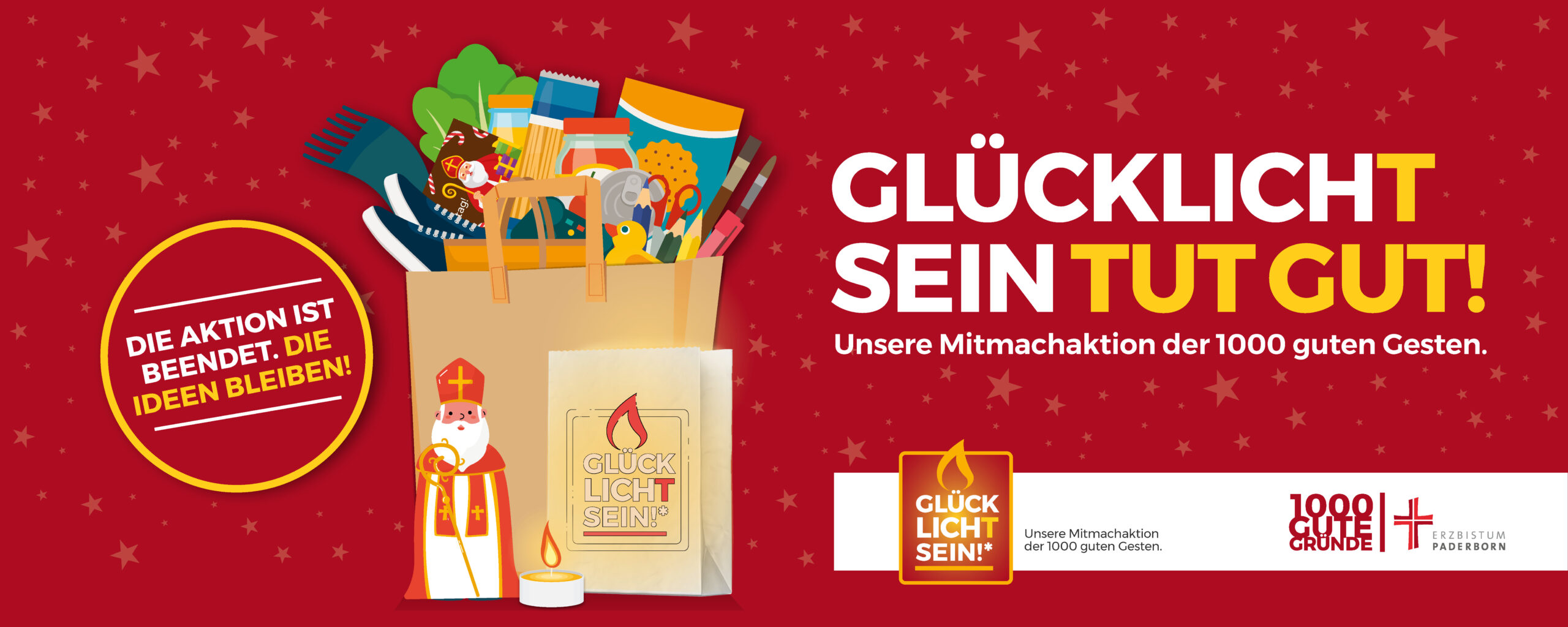 Glücklicht sein tut gut! Unsere Mitmachaktion der tausend guten Gesten. Die Aktion ist beendet. Die Ideen bleiben!