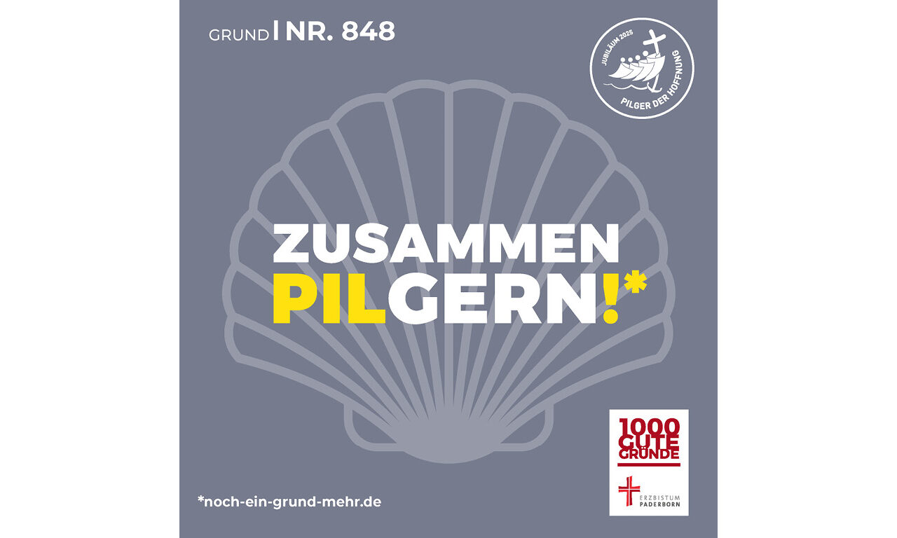 Social Media Bild Grund Nr. 848: Zusammen pilgern!