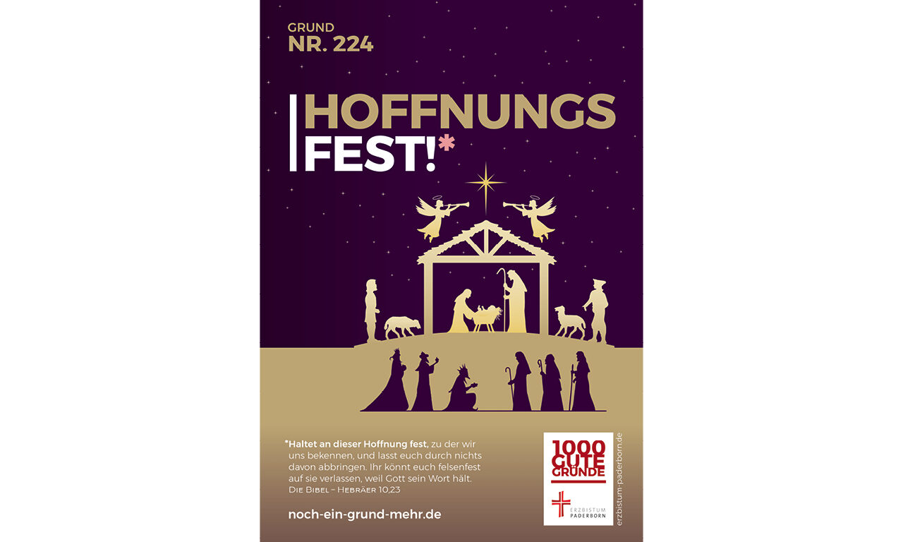 Grund Nr. 224: Hoffnungsfest! - Haltet an dieser Hoffnung fest, zu der wir uns bekennen, und lasst euch durch nichts davon abbringen. Ihr könnt euch felsenfest auf sie verlassen, weil Gott sein Wort hält. DIE BIBEL - HEBRÄER 10,23