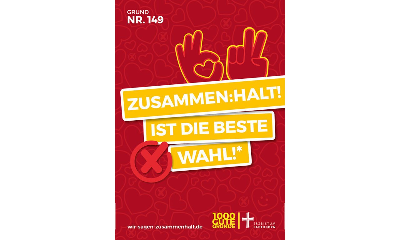 Grund Nr. 149: ZUSAMMEN:HALT! ist die beste Wahl!