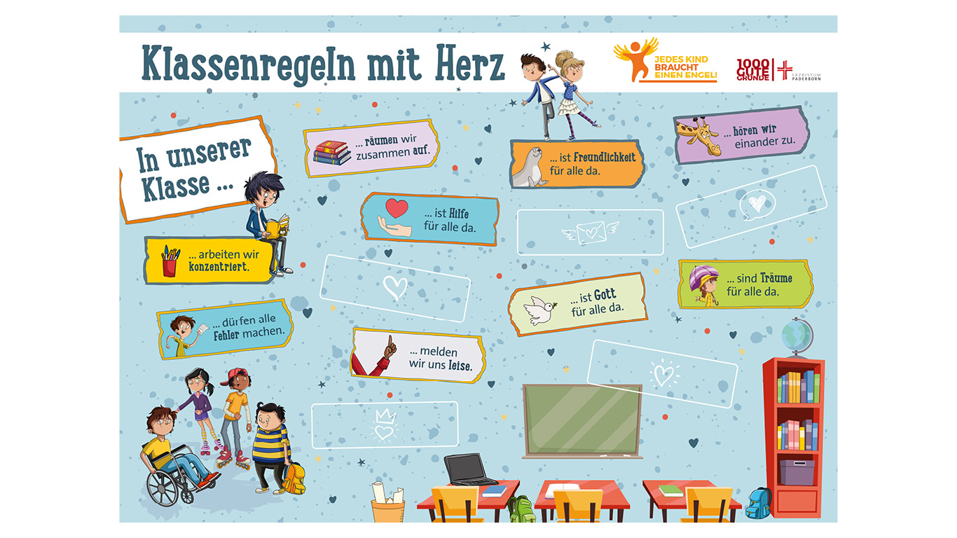 Klassenregeln mit Herz