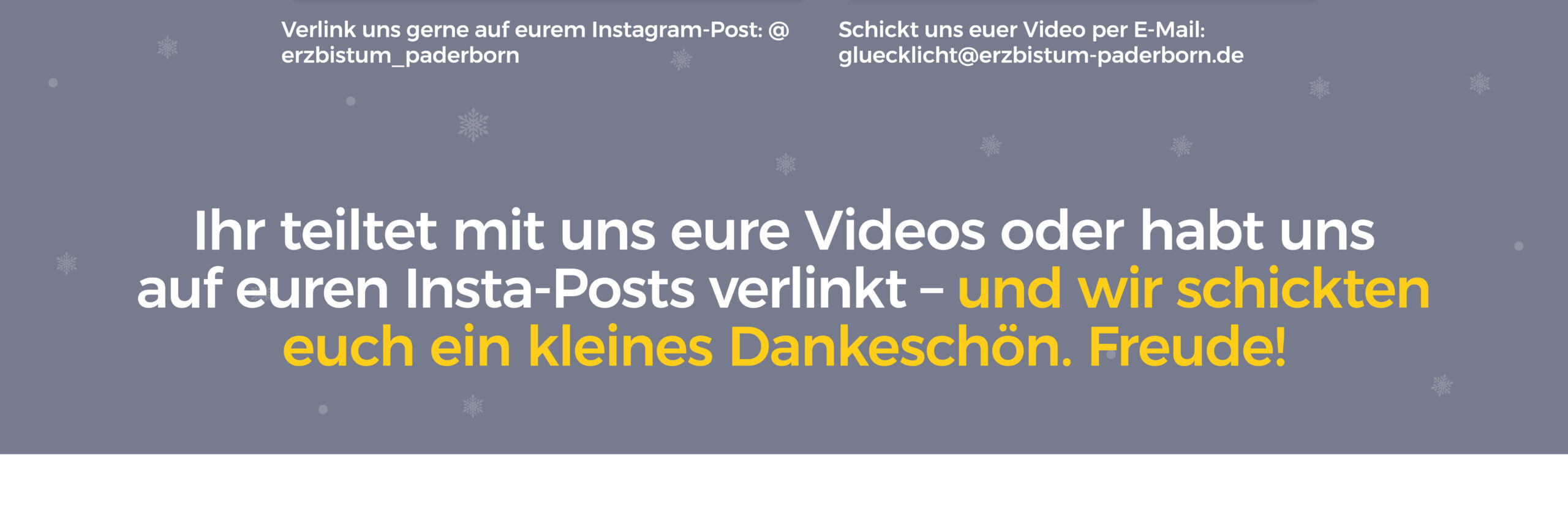 Ihr teiltet mit uns eure Videos oder habt uns auf euren Insta-Posts verlinkt - und wir schickten euch ein kleines Danke-schön. Freude!